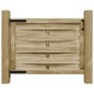 vidaXL Cancello da Giardino in Legno di Pino Impregnato 100x75cm Verde vidaXL Cancello da Giardino in Legno di Pino Impregnato 100x75cm Verde
