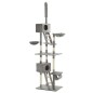 vidaXL Albero per Gatti con Tiragraffi in Sisal 230-260 cm Grigio vidaXL Albero per Gatti con Tiragraffi in Sisal 230-260 cm Grigio