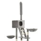vidaXL Albero per Gatti con Tiragraffi in Sisal 230-260 cm Grigio vidaXL Albero per Gatti con Tiragraffi in Sisal 230-260 cm Grigio