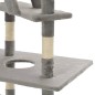 vidaXL Albero per Gatti con Tiragraffi in Sisal 230-260 cm Grigio vidaXL Albero per Gatti con Tiragraffi in Sisal 230-260 cm Grigio
