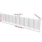 vidaXL Gabbione in Acciaio Zincato 630x30x100 cm vidaXL Gabbione in Acciaio Zincato 630x30x100 cm