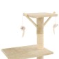 vidaXL Albero per Gatti con Tiragraffi in Sisal 138 cm Beige vidaXL Albero per Gatti con Tiragraffi in Sisal 138 cm Beige