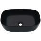 vidaXL Lavandino 45,5x32x13 cm in Ceramica Nero vidaXL Lavandino 45,5x32x13 cm in Ceramica Nero