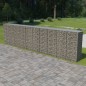 vidaXL Gabbione con Copertura in Acciaio Zincato 600x50x150 cm vidaXL Gabbione con Copertura in Acciaio Zincato 600x50x150 cm