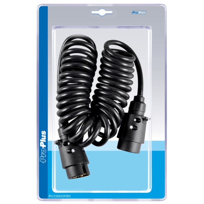 ProPlus Cavo a Spirale 3 m con spina 2x7 ProPlus Cavo a Spirale 3 m con spina 2x7