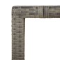 Set da Pranzo da Giardino 7 pz con Cuscini in Polyrattan Grigio Set da Pranzo da Giardino 7 pz con Cuscini in Polyrattan Grigio