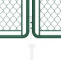 Cancello per Giardino in Acciaio 100x395 cm Verde