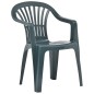 Sedie da Giardino Impilabili 45 pz in Plastica Verdi Sedie da Giardino Impilabili 45 pz in Plastica Verdi