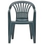 Sedie da Giardino Impilabili 45 pz in Plastica Verdi Sedie da Giardino Impilabili 45 pz in Plastica Verdi