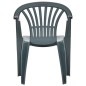 Sedie da Giardino Impilabili 45 pz in Plastica Verdi Sedie da Giardino Impilabili 45 pz in Plastica Verdi