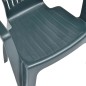 Sedie da Giardino Impilabili 45 pz in Plastica Verdi Sedie da Giardino Impilabili 45 pz in Plastica Verdi