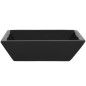 vidaXL Lavandino Quadrato in Ceramica Nero 41,5x41,5x12 cm vidaXL Lavandino Quadrato in Ceramica Nero 41,5x41,5x12 cm