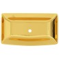 vidaXL Lavandino 71x38x13,5 cm in Ceramica Oro