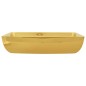 vidaXL Lavandino 71x38x13,5 cm in Ceramica Oro