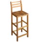 vidaXL Set Tavolo e Sedie da Bar 5 pz in Legno Massello di Acacia vidaXL Set Tavolo e Sedie da Bar 5 pz in Legno Massello di Acacia