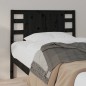 Testiera per Letto Nera 81x4x100 cm in Legno Massello di Pino Testiera per Letto Nera 81x4x100 cm in Legno Massello di Pino