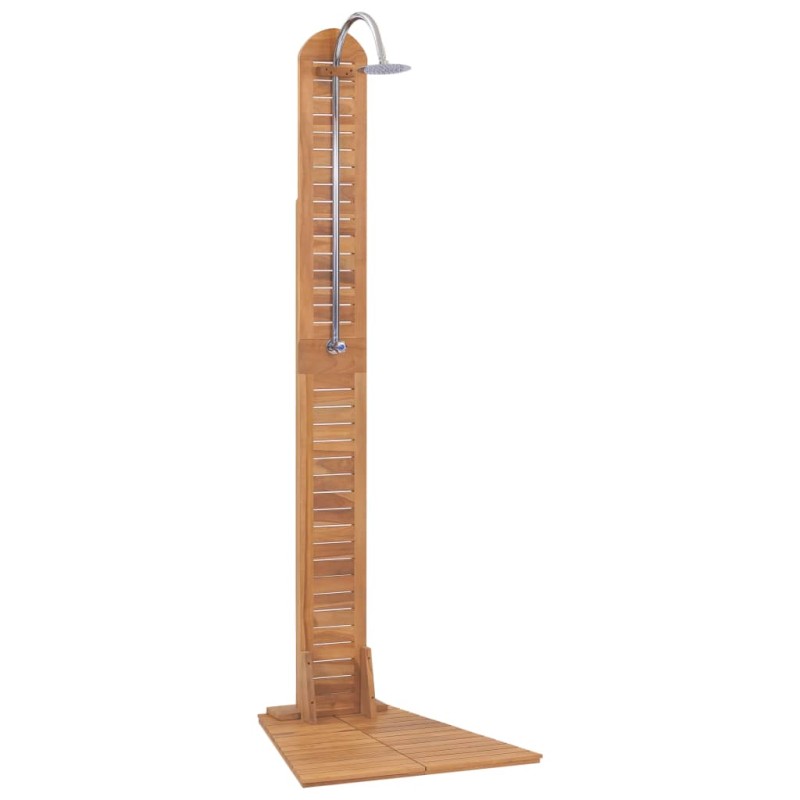 vidaXL Doccia da Giardino in Legno Massello di Teak 70x75x204cm vidaXL Doccia da Giardino in Legno Massello di Teak 70x75x204cm