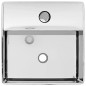vidaXL Lavandino con Foro per Rubinetto 38x30x11,5 cm Ceramica Argento