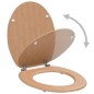 vidaXL Tavoletta WC con Coperchio MDF Design a Bambù vidaXL Tavoletta WC con Coperchio MDF Design a Bambù