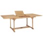 vidaXL Set da Pranzo per Esterni 7 pz 150-200x100x75 cm Teak Massello vidaXL Set da Pranzo per Esterni 7 pz 150-200x100x75 cm Teak Massello