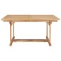 vidaXL Set da Pranzo per Esterni 7 pz 150-200x100x75 cm Teak Massello vidaXL Set da Pranzo per Esterni 7 pz 150-200x100x75 cm Teak Massello