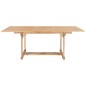 vidaXL Set da Pranzo per Esterni 7 pz 150-200x100x75 cm Teak Massello vidaXL Set da Pranzo per Esterni 7 pz 150-200x100x75 cm Teak Massello