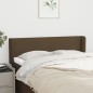 Testiera ad Orecchio Marrone Scuro 147x16x78/88 cm in Tessuto Testiera ad Orecchio Marrone Scuro 147x16x78/88 cm in Tessuto