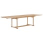vidaXL Set da Pranzo per Esterni 9 pz 180-280x100x75 cm Teak Massello vidaXL Set da Pranzo per Esterni 9 pz 180-280x100x75 cm Teak Massello