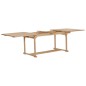 vidaXL Set da Pranzo per Esterni 9 pz 180-280x100x75 cm Teak Massello vidaXL Set da Pranzo per Esterni 9 pz 180-280x100x75 cm Teak Massello