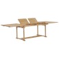 vidaXL Set da Pranzo per Esterni 9 pz 180-280x100x75 cm Teak Massello vidaXL Set da Pranzo per Esterni 9 pz 180-280x100x75 cm Teak Massello