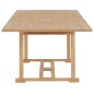 vidaXL Set da Pranzo per Esterni 9 pz 180-280x100x75 cm Teak Massello vidaXL Set da Pranzo per Esterni 9 pz 180-280x100x75 cm Teak Massello