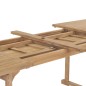 vidaXL Set da Pranzo per Esterni 9 pz 180-280x100x75 cm Teak Massello vidaXL Set da Pranzo per Esterni 9 pz 180-280x100x75 cm Teak Massello