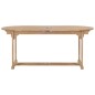 vidaXL Set da Pranzo per Esterni 9 pz 180-280x100x75 cm Teak Massello
