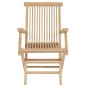 vidaXL Set da Pranzo per Esterni 9 pz 180-280x100x75 cm Teak Massello
