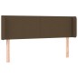 Testiera ad Orecchio Marrone Scuro 147x16x78/88 cm in Tessuto Testiera ad Orecchio Marrone Scuro 147x16x78/88 cm in Tessuto
