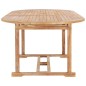 vidaXL Set da Pranzo per Esterni 7 pz 150-200x100x75 cm Teak Massello
