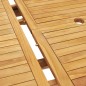 vidaXL Set da Pranzo per Esterni 7 pz 150-200x100x75 cm Teak Massello