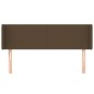 Testiera ad Orecchio Marrone Scuro 147x16x78/88 cm in Tessuto Testiera ad Orecchio Marrone Scuro 147x16x78/88 cm in Tessuto