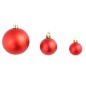 vidaXL Set Palline di Natale 100 pz 3/4/6 cm Rosse vidaXL Set Palline di Natale 100 pz 3/4/6 cm Rosse