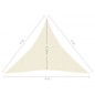 Vela Parasole 160 g/m² Crema 4x4x4 m in HDPE