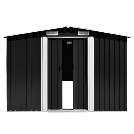 vidaXL Casetta da Giardino 257x580x181 cm in Metallo Antracite