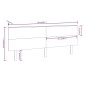 Testiera per Letto Bianca 204x6x82,5 cm Legno Massello di Pino