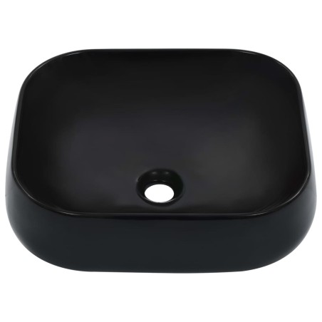 vidaXL Lavandino 44,5x39,5x14,5 cm in Ceramica Nero