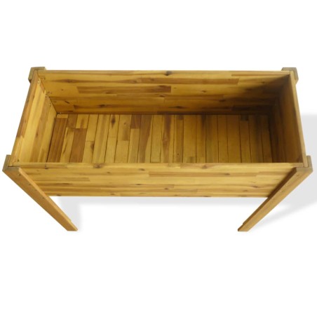 vidaXL Letto Rialzato da Giardino in Legno Massello di Acacia