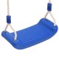 vidaXL Seggiolino Altalena con Scala Corda e Pietre Arrampicata Blu PE vidaXL Seggiolino Altalena con Scala Corda e Pietre Arrampicata Blu PE