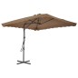 vidaXL Ombrellone da Esterni con Palo in Acciaio 250x250cm Talpa vidaXL Ombrellone da Esterni con Palo in Acciaio 250x250cm Talpa