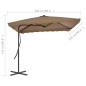 vidaXL Ombrellone da Esterni con Palo in Acciaio 250x250cm Talpa vidaXL Ombrellone da Esterni con Palo in Acciaio 250x250cm Talpa