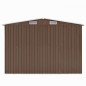vidaXL Casetta da Giardino 257x580x181 cm in Metallo Marrone