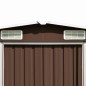 vidaXL Casetta da Giardino 257x580x181 cm in Metallo Marrone