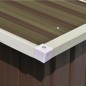 vidaXL Casetta da Giardino 257x580x181 cm in Metallo Marrone